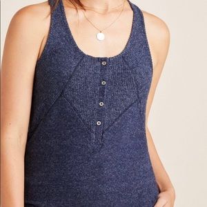 Anthropologie Sat, Sun Lucie Ribbed Racerback Tank